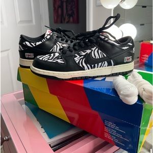Nike Dunks Zebra Print